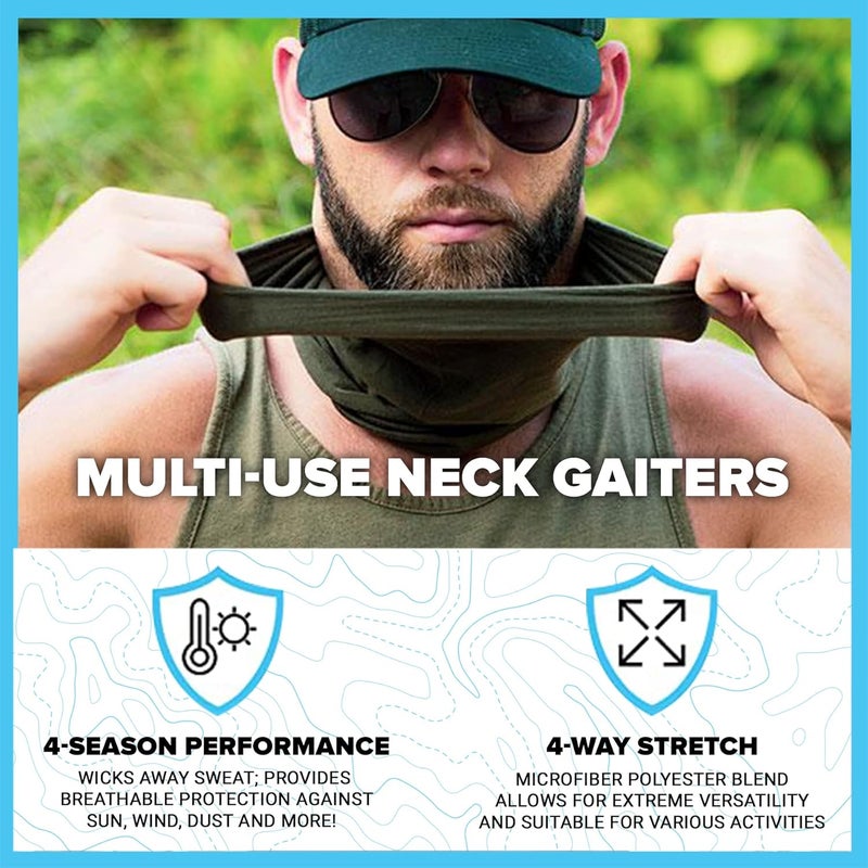 Sa Company Single UV Face Shield | UV 30+ Multipurpose Neck Gaiter Balaclava for Adults - Image 3